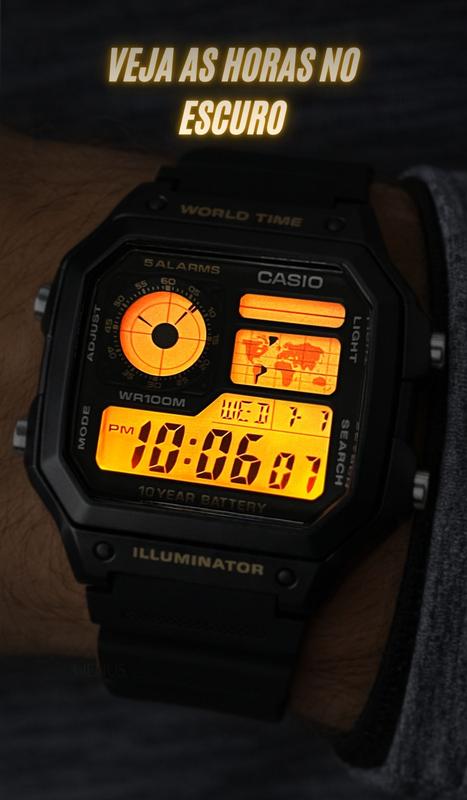Relógio Casio Masculino Digital Original Esportivo Cronômetro